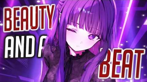 Nightcore - Beauty And A Beat Rock Version Lyrics