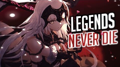 Nightcore - Legends Never Die Rock Version Lyrics